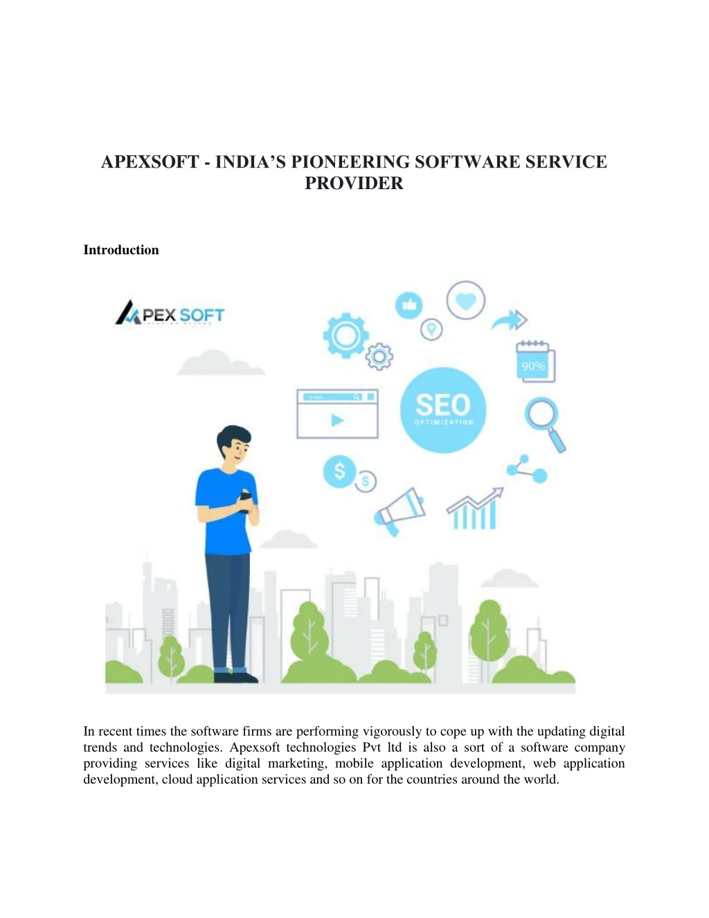 apexsoft india s pioneering software service
