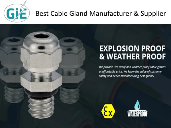 Best Cable Gland Manufacturer & Supplier
