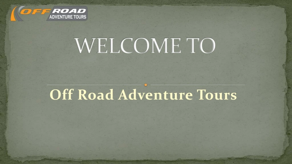 welcome to