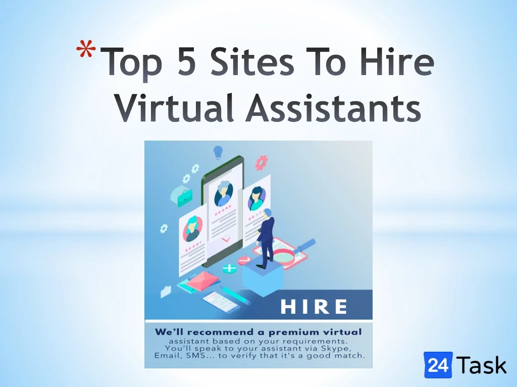 top 5 sites to hire virtual assistants