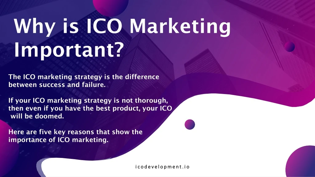 why is ico marketing important