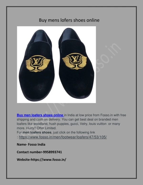 Buy men loafers shoes online