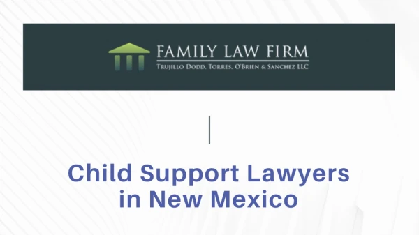 Child Support Lawyers in New Mexico