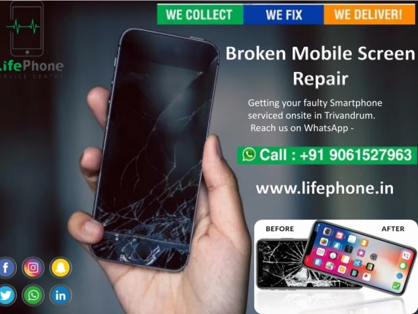 Broken mobile screen repair Trivandrum