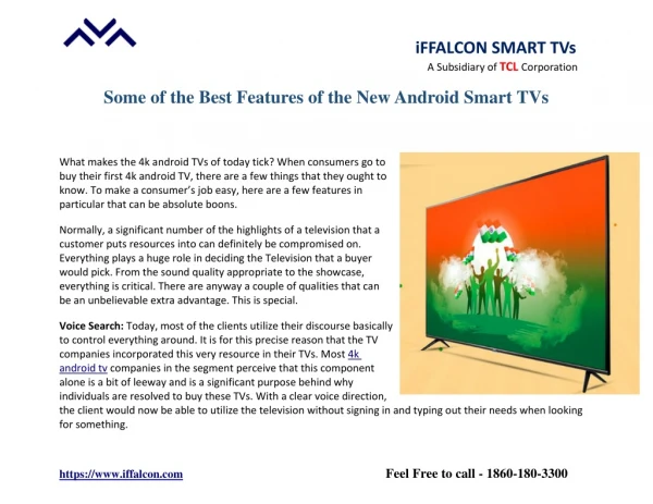 Some of the Best Features of the New Android Smart TVs