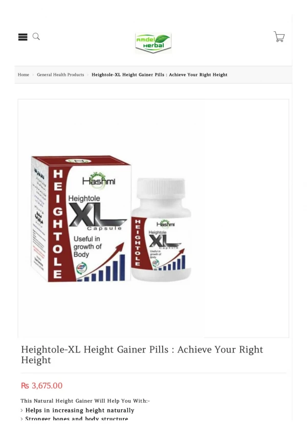 Height Gainer Pills