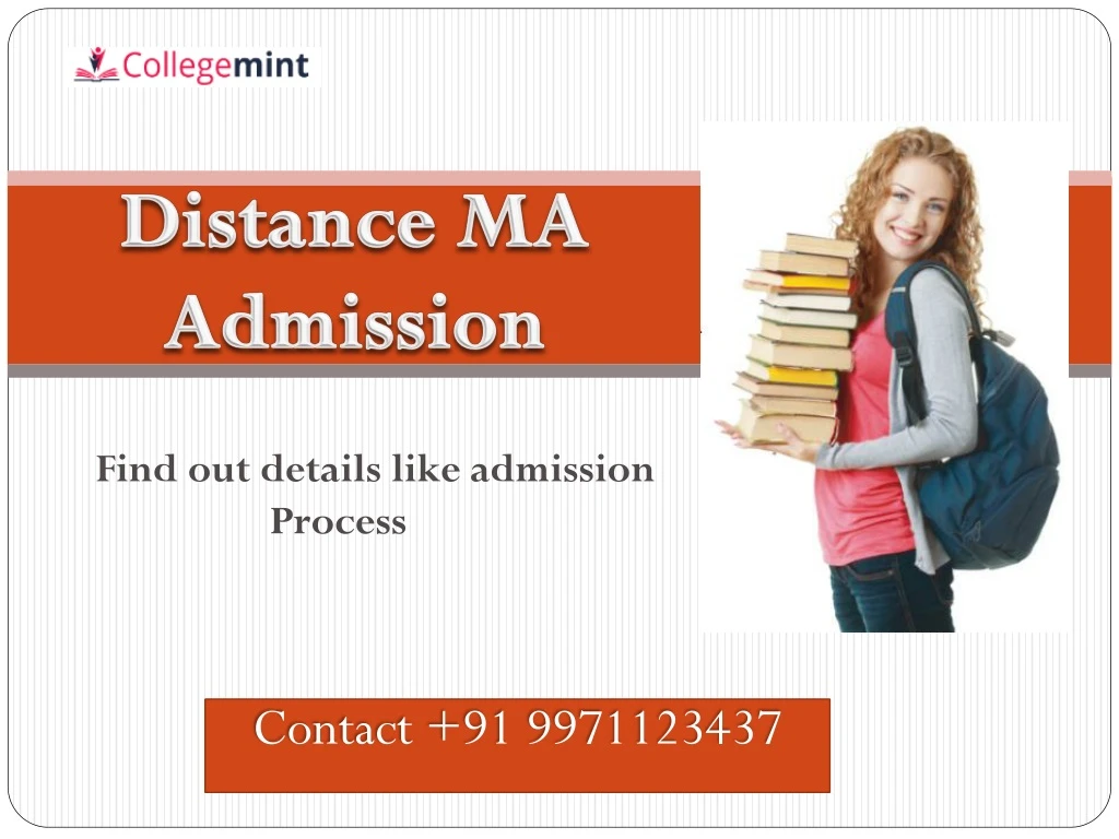distance ma admission