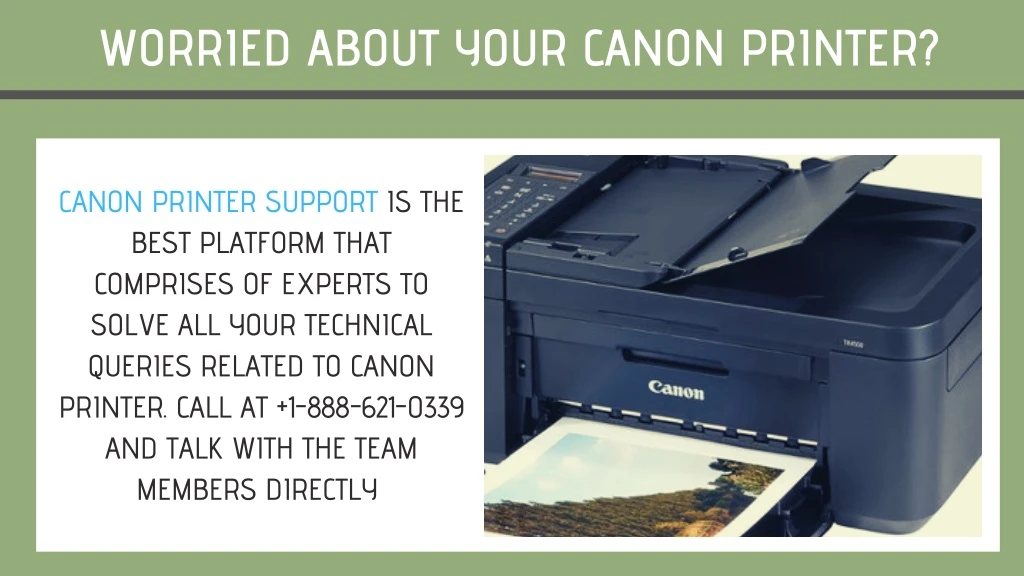 worried about your canon printer