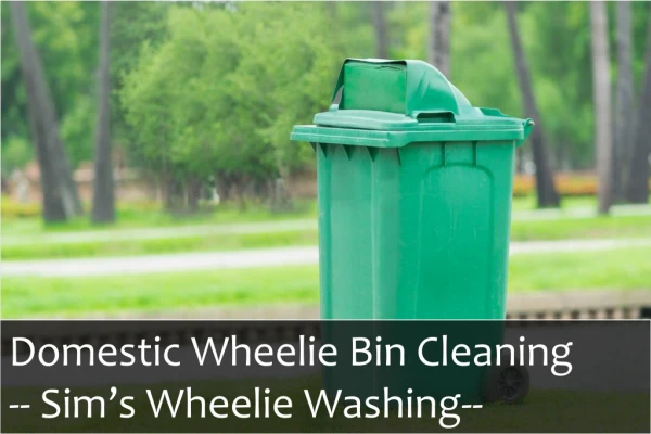 Hire our professionals for Domestic Wheelie Bin Cleaning Service
