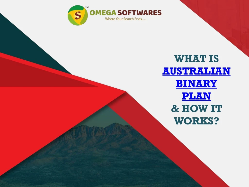 what is australian binary plan how it works