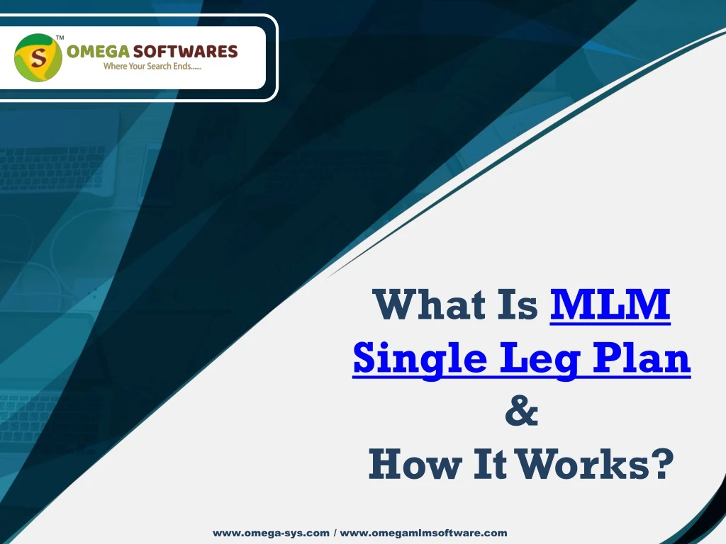 what is mlm single leg plan how it works