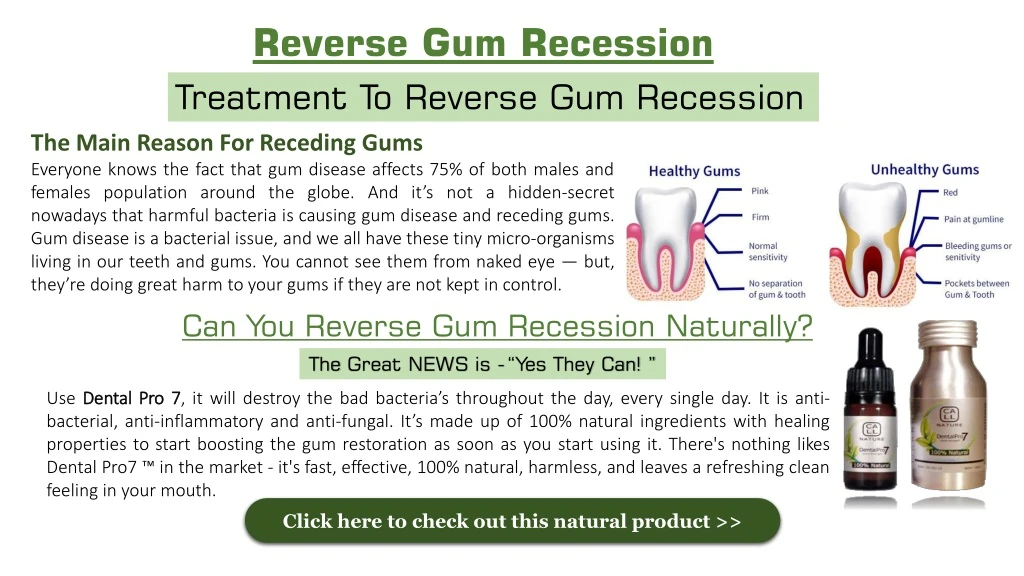 reverse gum recession treatment to reverse