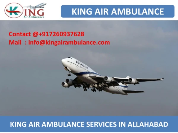 Top and Best King Air Ambulance Services in Allahabad and Lucknow