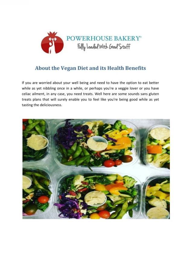 Vegan Diet and its Health Benefits