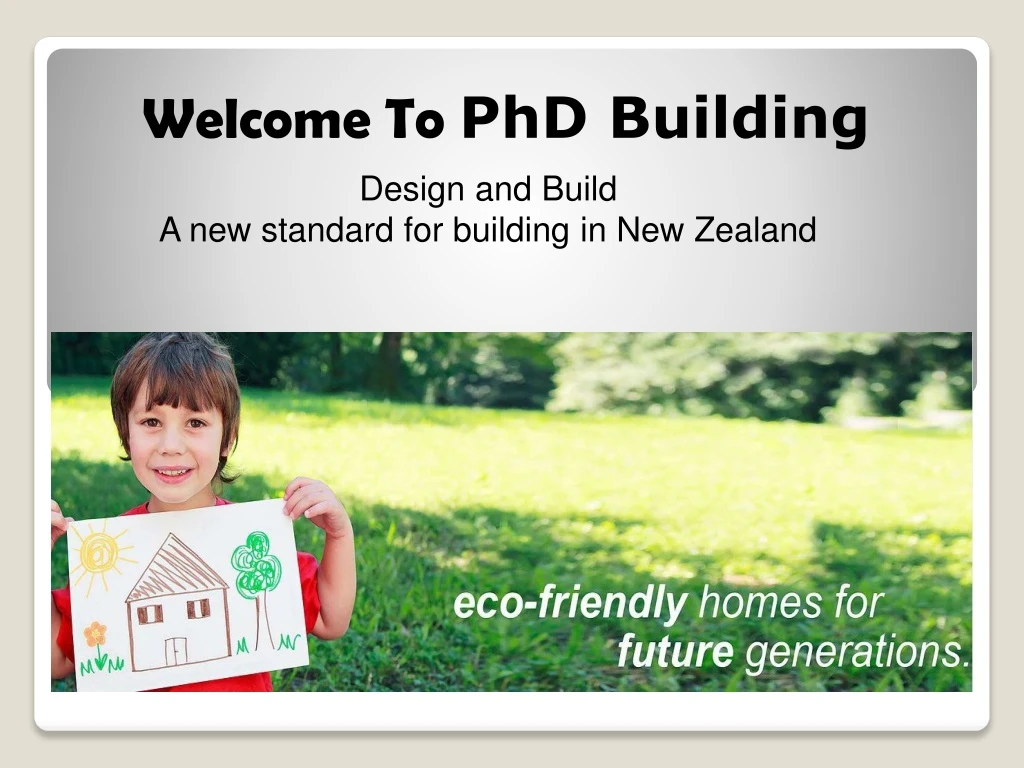 welcome to phd building