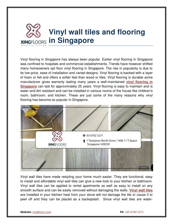 Vinyl Flooring Singapore