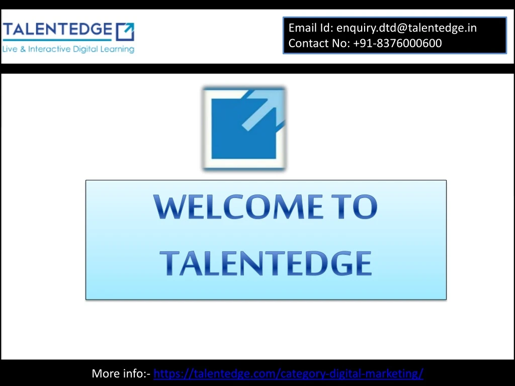 email id enquiry dtd@talentedge in contact