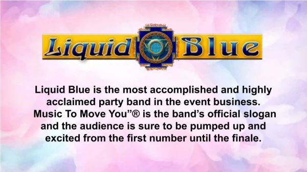 Corporate Party Band San Diego - Liquid Blue