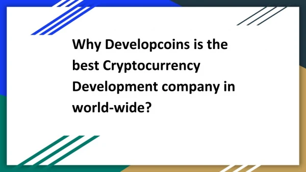 Cryptocurrency development company