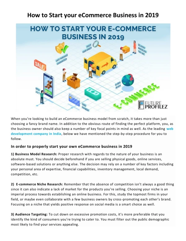 How to Start Your eCommerce Business in 2019