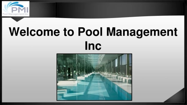 Commercial Pool Management Services | Pool Management Inc