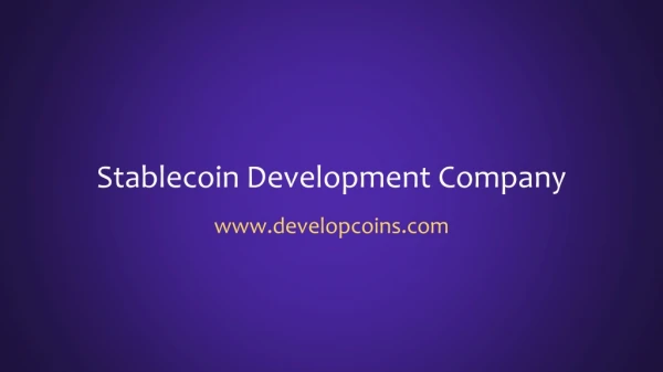 Stablecoin Development Company