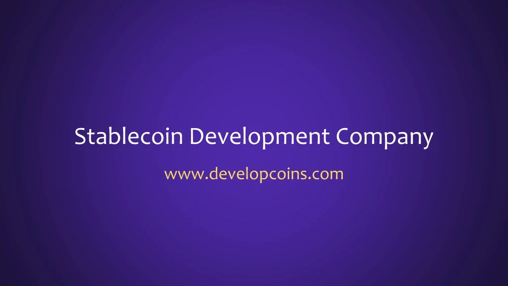 stablecoin development company