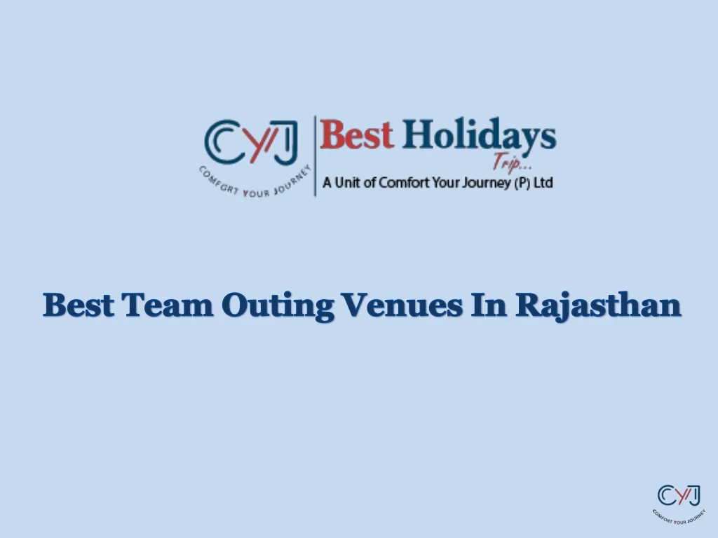 best team outing venues in rajasthan
