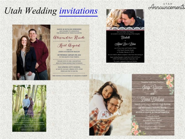 utah wedding invitations