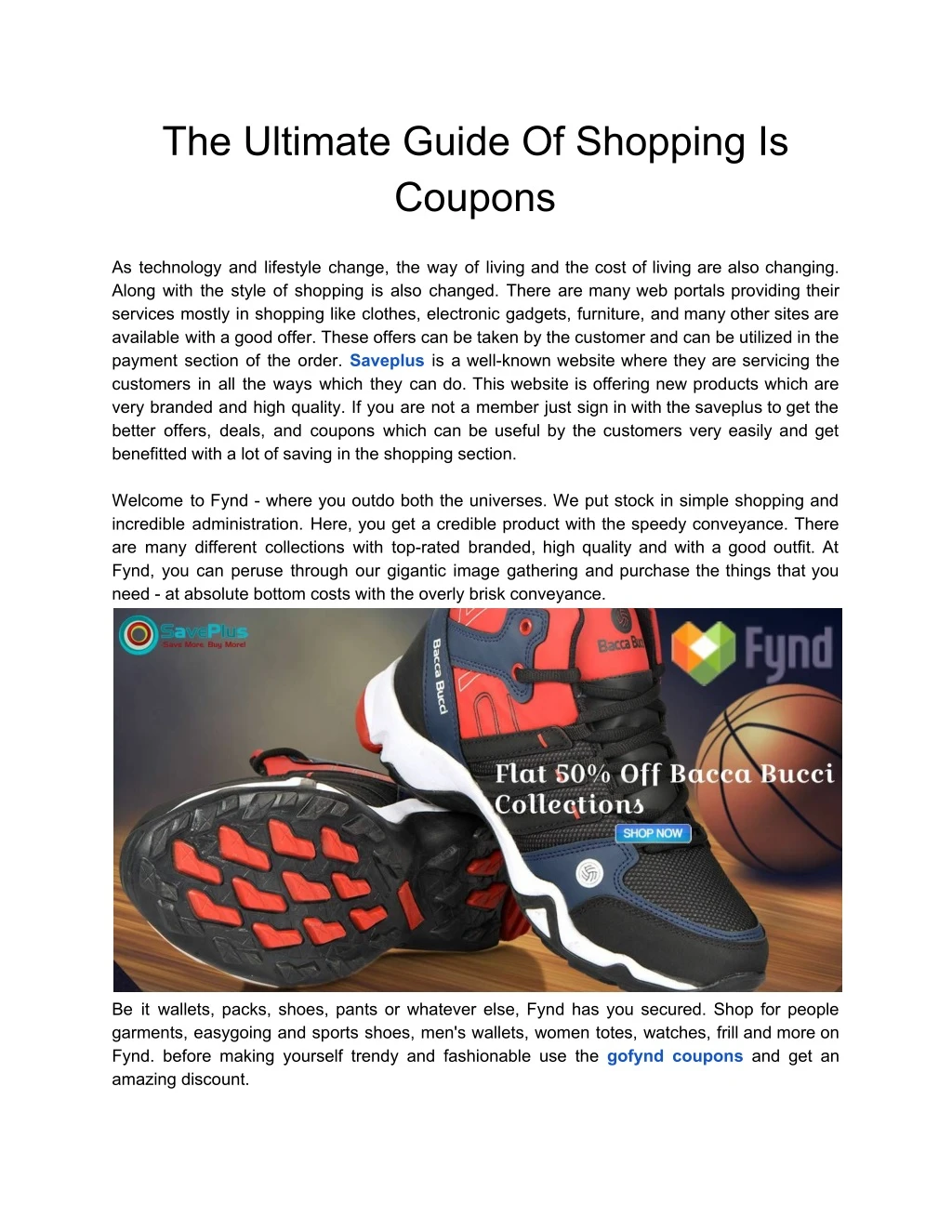 the ultimate guide of shopping is coupons