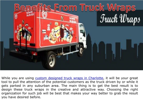 Benefits From Truck Wraps
