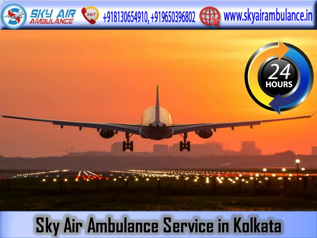 sky air ambulance service in kolkata