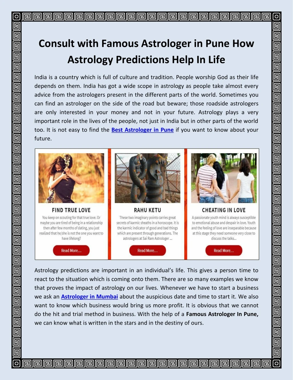 consult with famous astrologer in pune