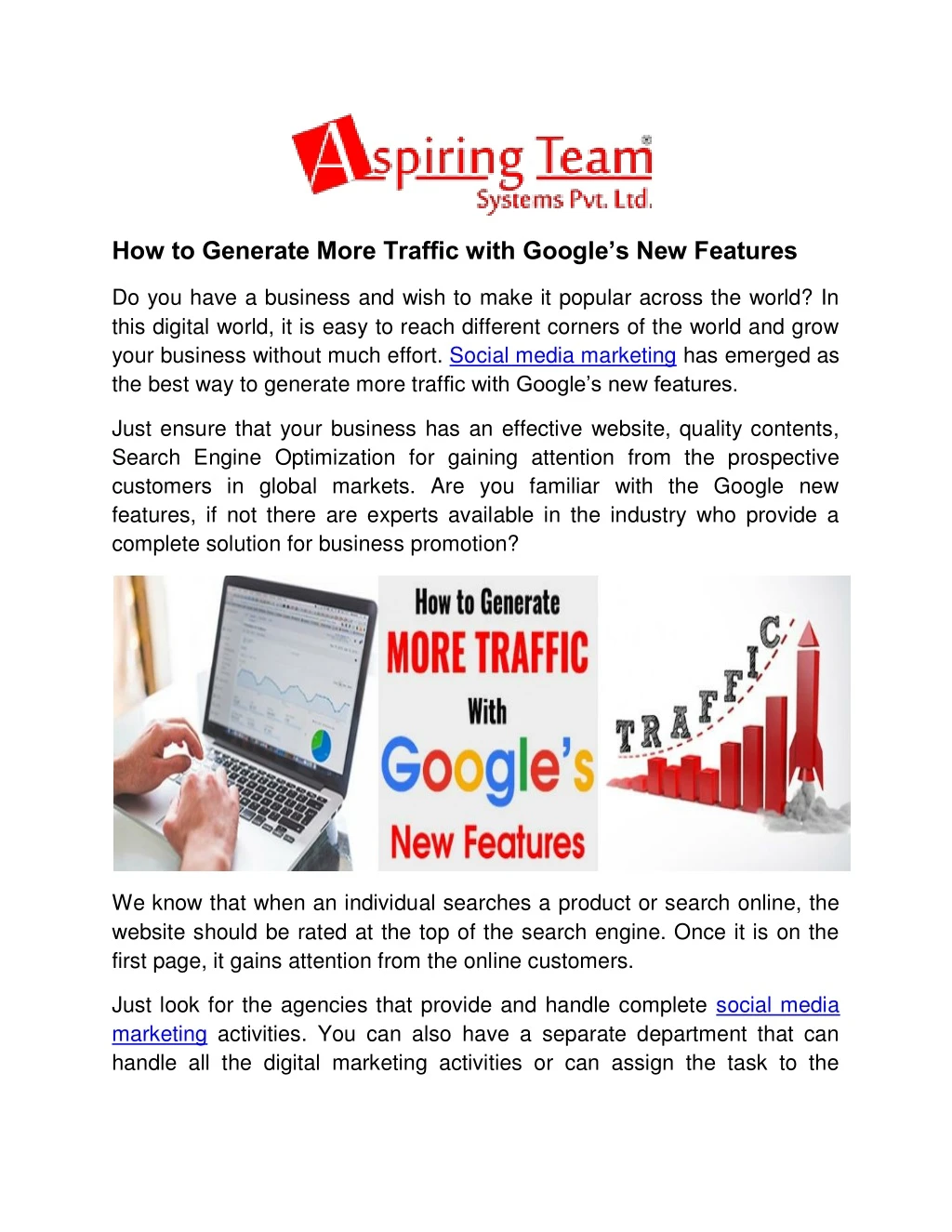 how to generate more traffic with google