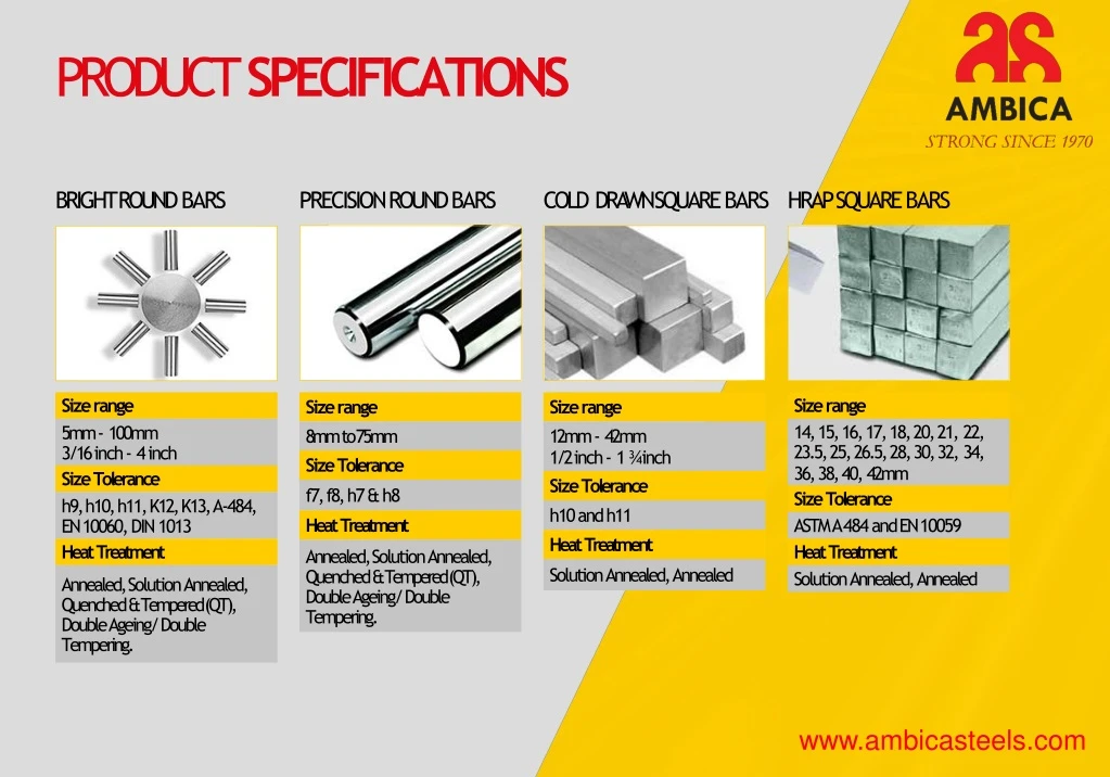 product specifications