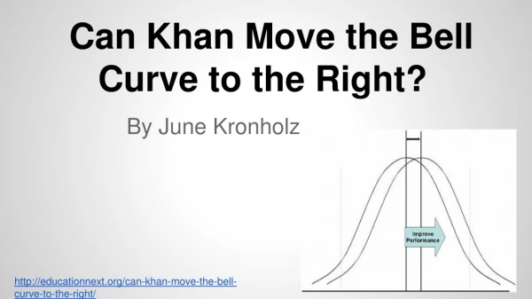 Can Khan Move the Bell Curve to the Right?