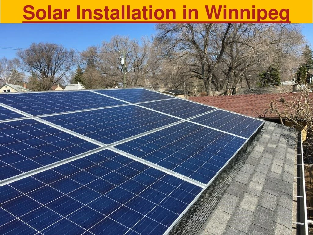 solar installation in winnipeg