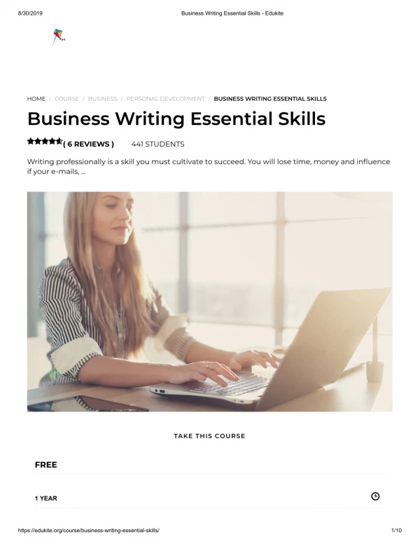 Business Writing Essential Skills - Edukite