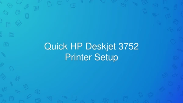 Quick HP Deskjet 3752 Printer Setup & Installation!
