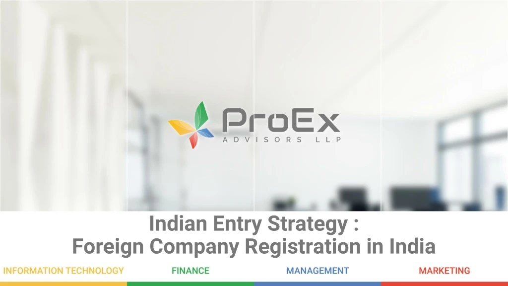 indian entry strategy foreign company