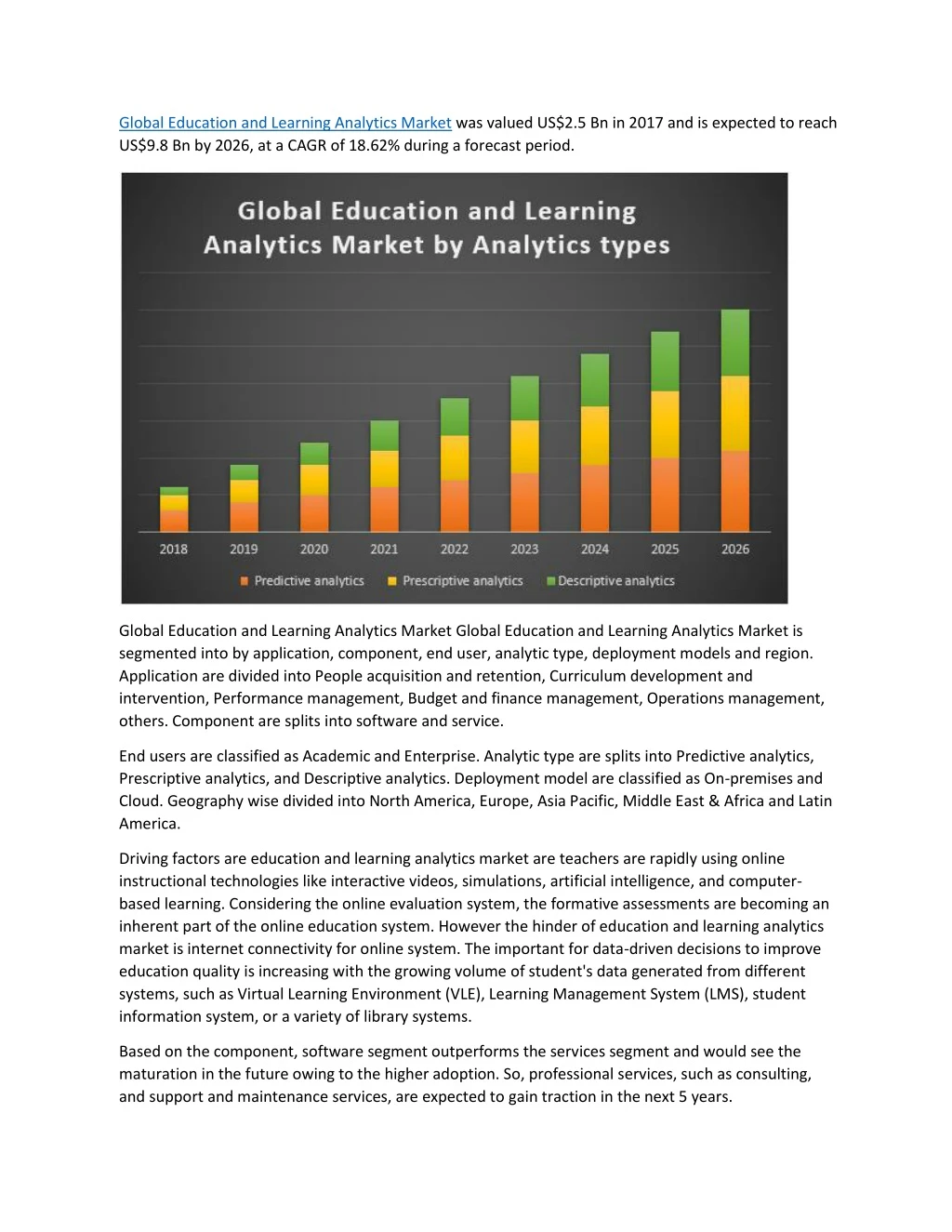 global education and learning analytics market