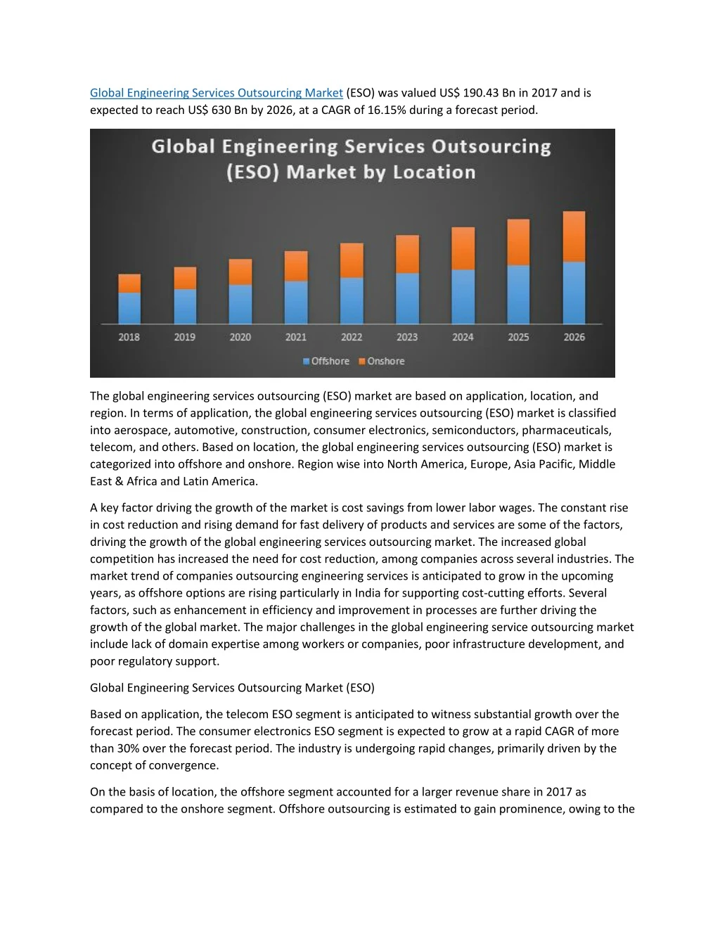 global engineering services outsourcing market