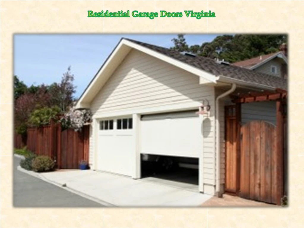 residential garage doors virginia