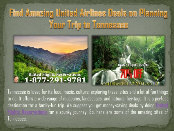 Find Amazing United Airlines Deals on Planning Your Trip to Tennessee