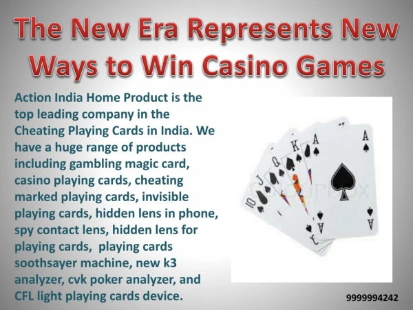 The New Era Represents New Ways to Win Casino Games