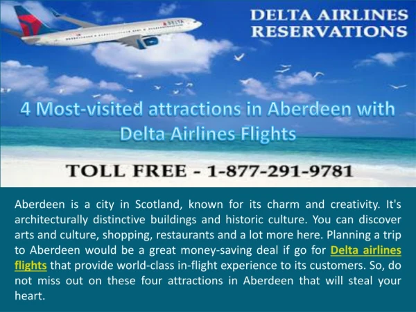 4 Most-visited attractions in Aberdeen with Delta Airlines Flights