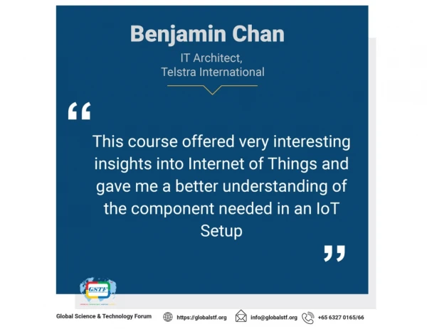 Benjamin Chan, IT Architech Telstra International