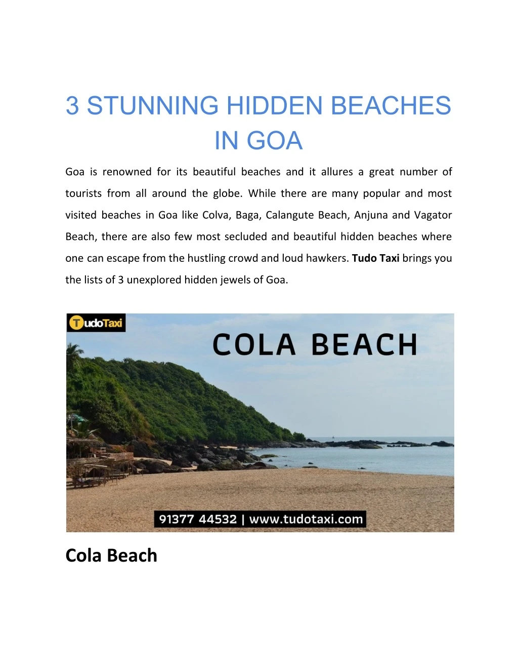 3 stunning hidden beaches in goa