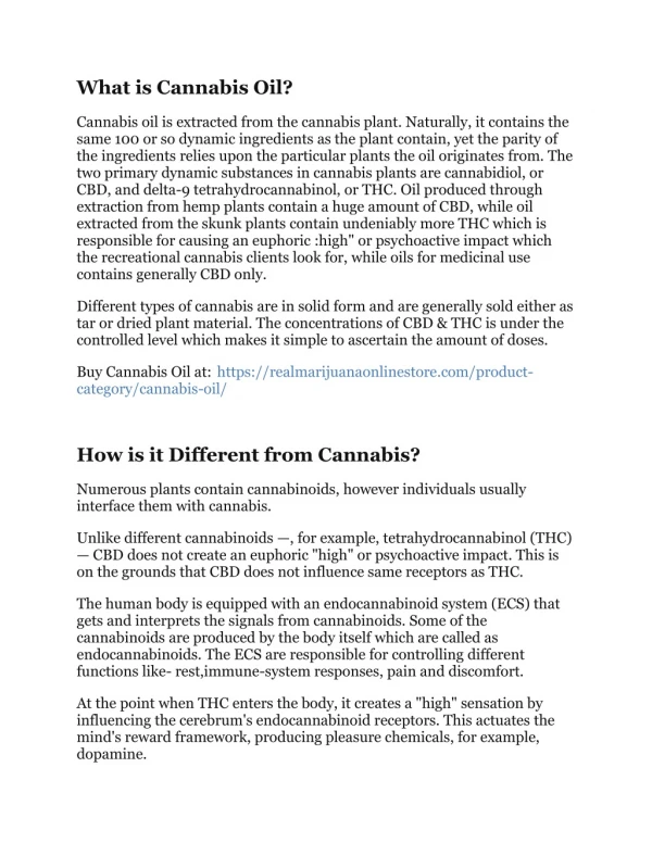 What is Cannabis Oil, Its Health Benefits & how is it different form Cannabis?