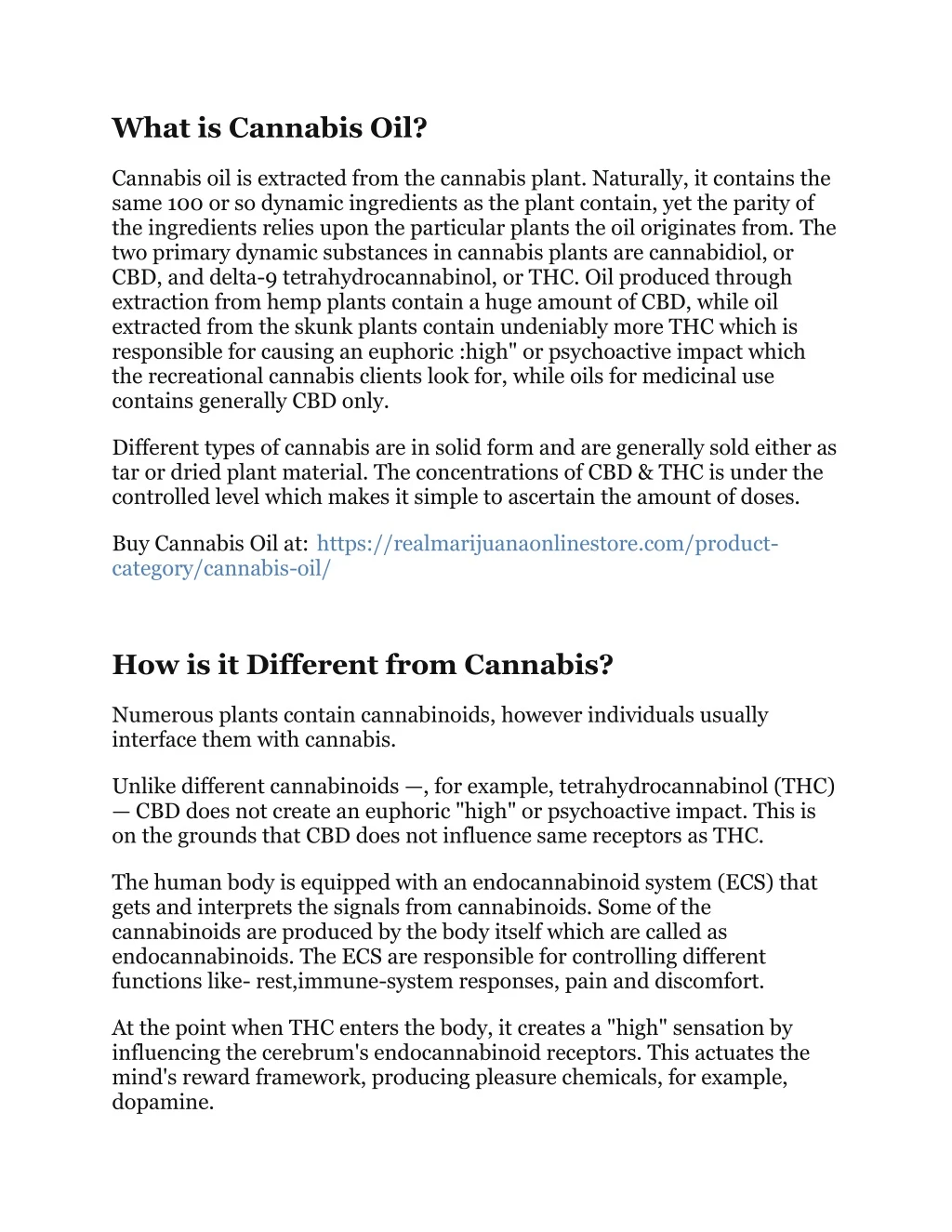 what is cannabis oil